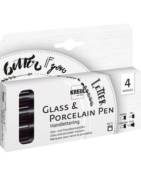 Kreul KREUL Glass & Porcelain Pen Handlettering (4pcs) (16480)