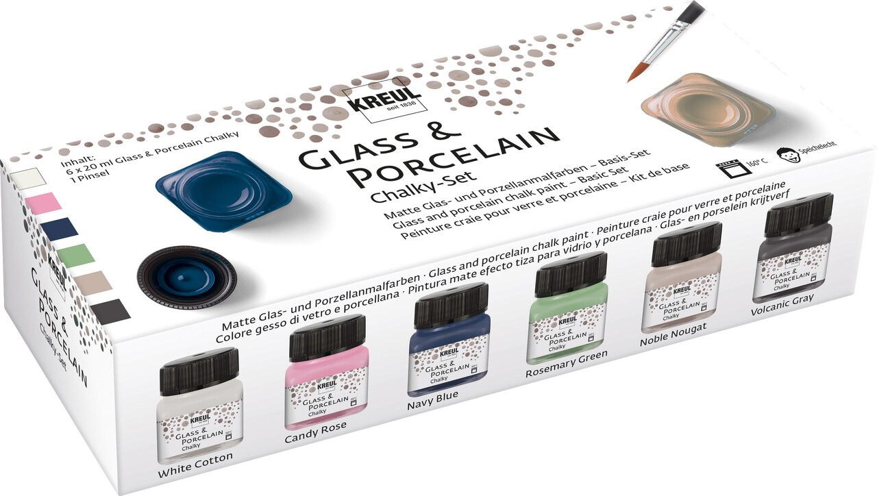 Kreul KREUL Glass & Porcelain Chalky 20 ml (6pcs) (16602) Kreul KREUL Glass & Porcelain Chalky 20 ml (6pcs) (16602)