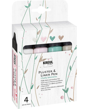 Kreul KREUL Puffy Paint and Outliner Pen Chalky Moments (4pcs) (49831)