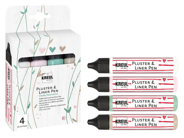 Kreul KREUL Puffy Paint and Outliner Pen Chalky Moments (4pcs) (49831) Kreul KREUL Puffy Paint and Outliner Pen Chalky Moments (4pcs) (49831)