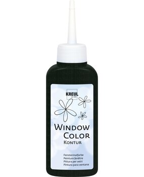 Kreul KREUL Window Color Contour Paint Black 80 ml (42774)