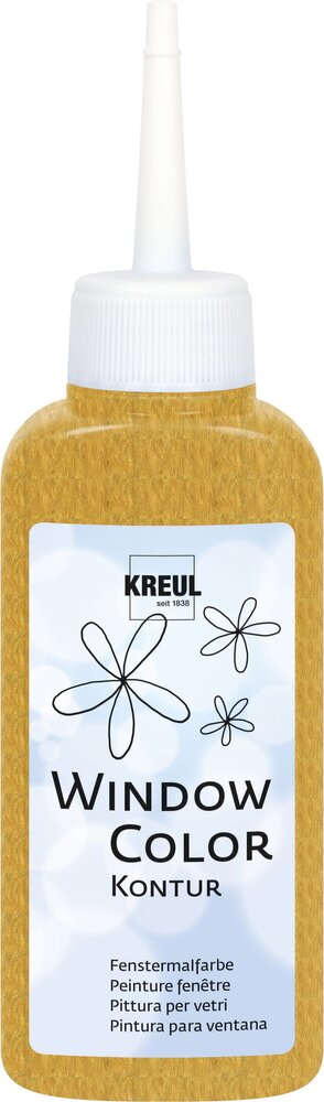 Kreul KREUL Window Color Contour Paint Gold 80 ml (42772) Kreul KREUL Window Color Contour Paint Gold 80 ml (42772)