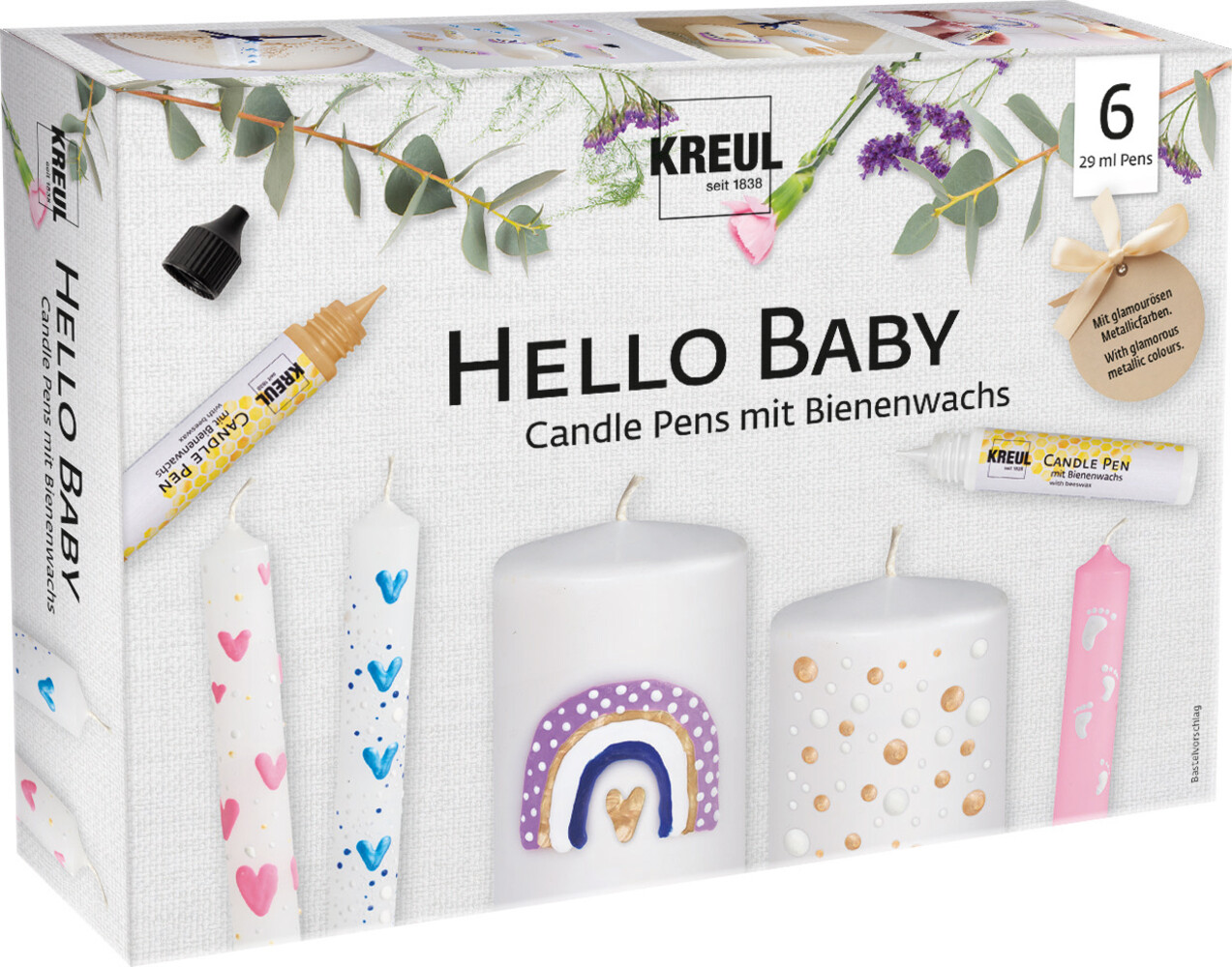 Kreul KREUL Candle Pen Hello Baby (6pcs) (49758) Kreul KREUL Candle Pen Hello Baby (6pcs) (49758)