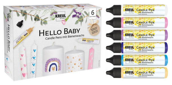 Kreul KREUL Candle Pen Hello Baby (6pcs) (49758) Kreul KREUL Candle Pen Hello Baby (6pcs) (49758)