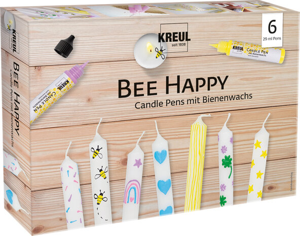 Kreul KREUL Candle Pen Bee Happy (6pcs) (49757) Kreul KREUL Candle Pen Bee Happy (6pcs) (49757)