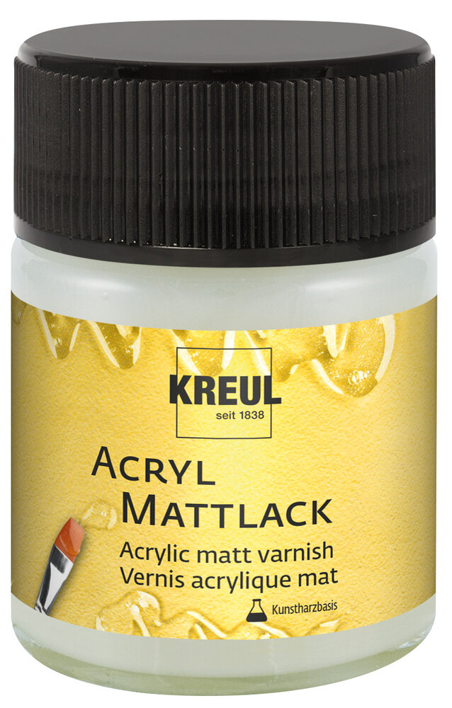 Kreul KREUL Acrylic Matt Varnish Synthetic Resin-Based 50 ml (79409) Kreul KREUL Acrylic Matt Varnish Synthetic Resin-Based 50 ml (79409)