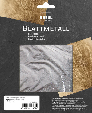 Kreul KREUL 140x140mm Leaf Metal Silver (6pcs) (99402) Kreul KREUL 140x140mm Leaf Metal Silver (6pcs) (99402)