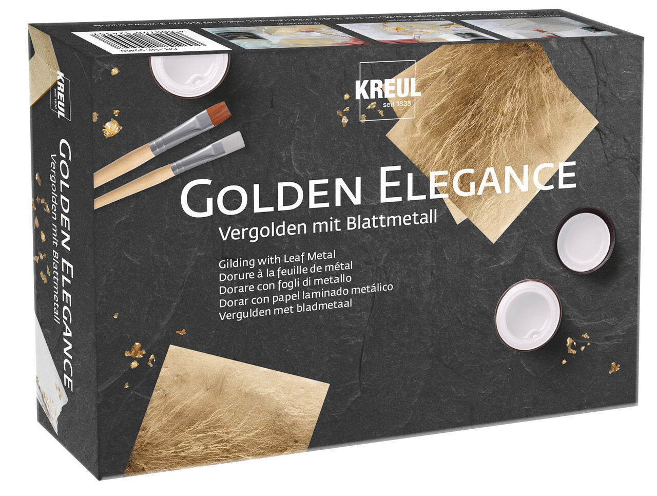 Kreul KREUL Gilding with Leaf Metal Set Golden Elegance (99410) Kreul KREUL Gilding with Leaf Metal Set Golden Elegance (99410)