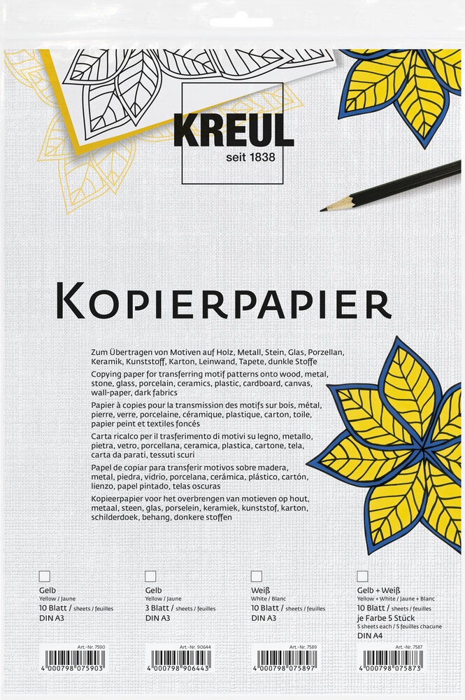Kreul KREUL 30x42cm Copying Paper White (10pcs) (7589) Kreul KREUL 30x42cm Copying Paper White (10pcs) (7589)