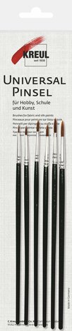 Kreul KREUL Universal Brush Pony Hair Synthetics Round (6pcs) (723001) Kreul KREUL Universal Brush Pony Hair Synthetics Round (6pcs) (723001)