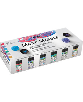Kreul KREUL Magic Marble Marbling Paint Metallic Colors 20 ml (6pcs) (73610) Kreul KREUL Magic Marble Marbling Paint Metallic Colors 20 ml (6pcs) (73610)