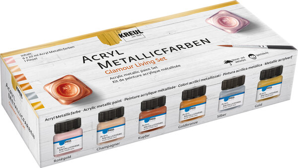 Kreul KREUL Acrylic Metallic Paint Glamour Living (6pcs) (77601) Kreul KREUL Acrylic Metallic Paint Glamour Living (6pcs) (77601)