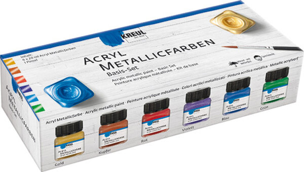 Kreul KREUL Acrylic Metallic Paint Basic (6pcs) (77600) Kreul KREUL Acrylic Metallic Paint Basic (6pcs) (77600)