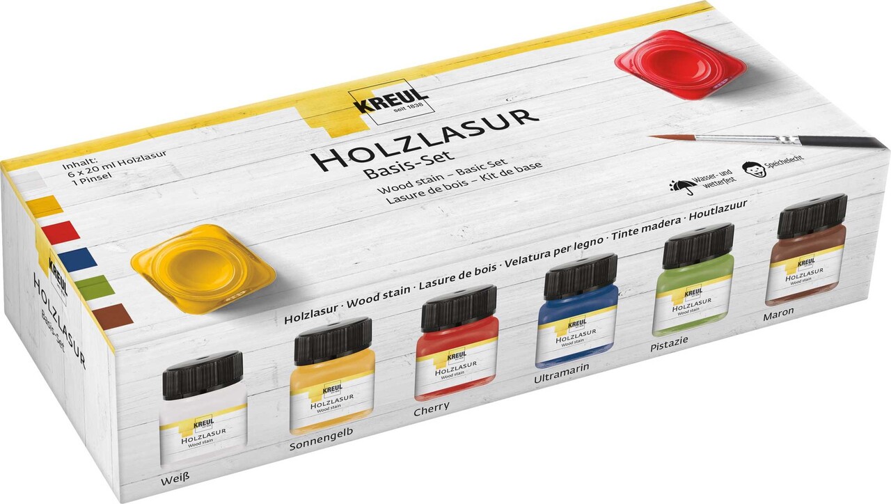 Kreul KREUL Wood Stain Basic (6pcs) (78500) Kreul KREUL Wood Stain Basic (6pcs) (78500)
