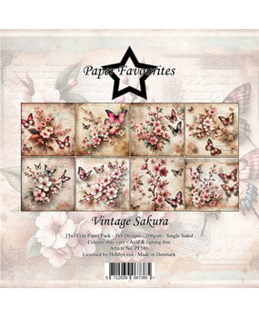 Paper Favourites Vintage Sakura 6x6 Inch Paper Pack (PF586)