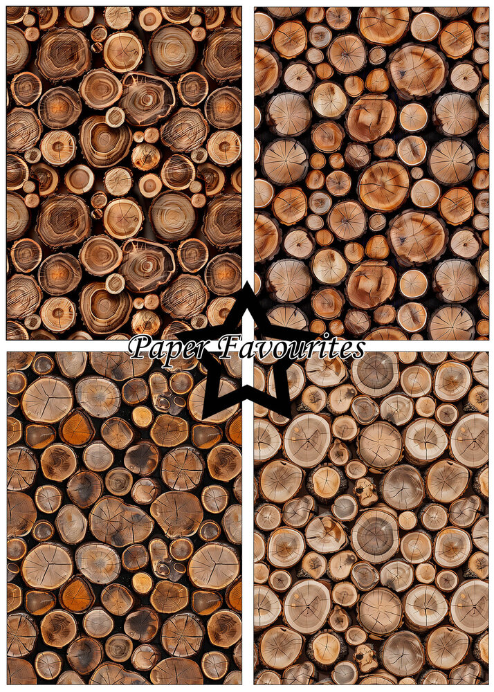 Paper Favourites Wood Slices A5 Paper Pack (PFA228)