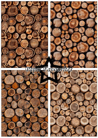 Paper Favourites Wood Slices A5 Paper Pack (PFA228)