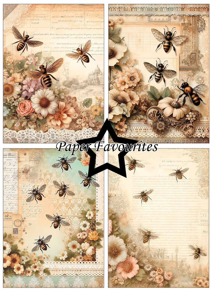 Paper Favourites Bumble Blooms A6 Paper Pack (PFA625)