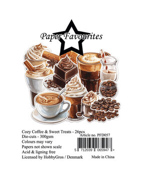 Paper Favourites Die-Cuts A7 Cozy Coffee & Sweet Treats (26pcs) (PFD057)