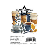 Paper Favourites Die-Cuts A7 Modern Coffee Cups (22pcs) (PFD058)