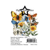 Paper Favourites Die-Cuts A7 Butterflies & Wildflowers (23pcs) (PFD060)