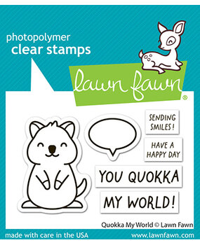 Lawn Fawn Quokka My World Clear Stamps (LF3936)