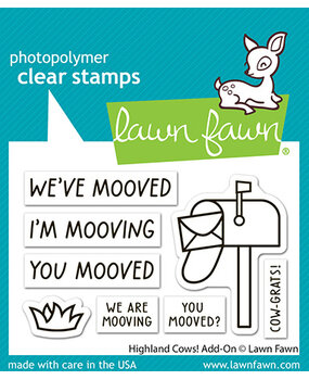 Lawn Fawn Highland Cows! Add-On Clear Stamps (LF4119)