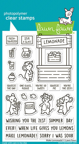 Lawn Fawn Make Lemonade! Clear Stamps (LF4122)