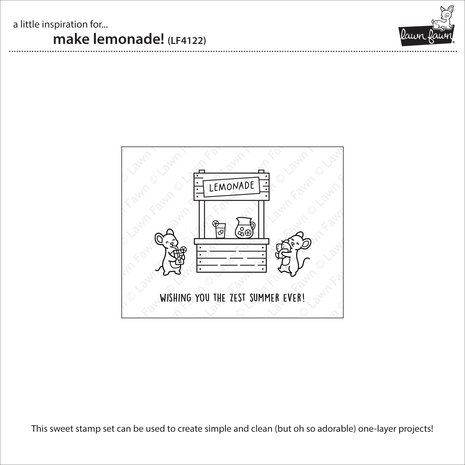 Lawn Fawn Make Lemonade! Clear Stamps (LF4122)