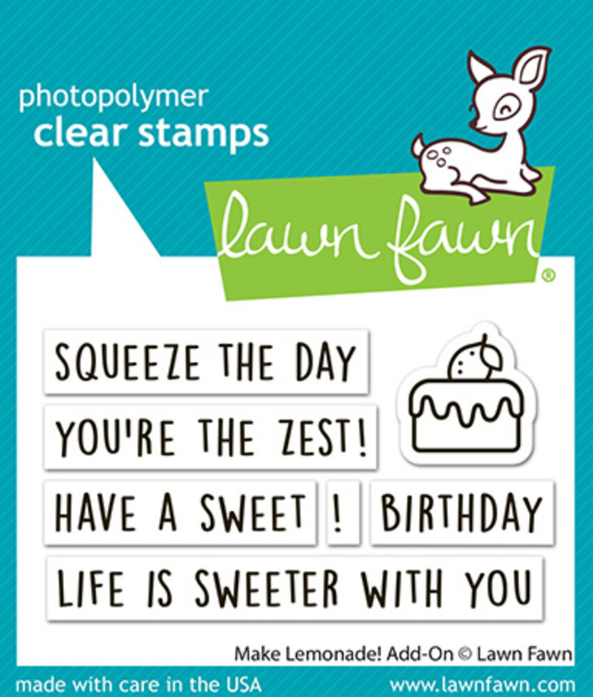 Lawn Fawn Make Lemonade! Add-On Clear Stamps (LF4125)