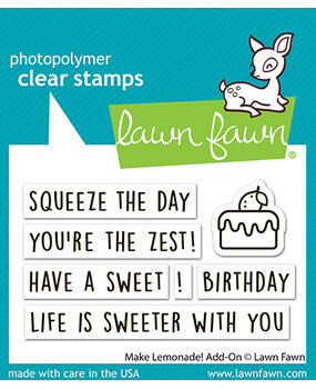 Lawn Fawn Make Lemonade! Add-On Clear Stamps (LF4125)