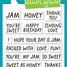 Lawn Fawn Jam And Honey Sentiments Clear Stamps (LF4129)