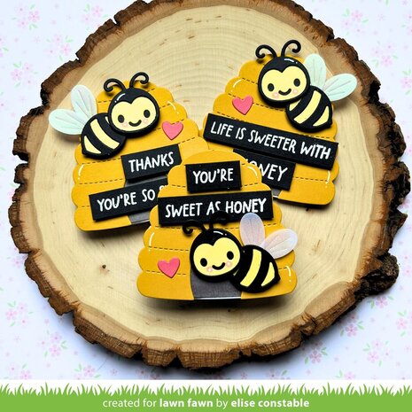 Lawn Fawn Build-A-Bee Stand-Alone Die (LF4132) Lawn Fawn Build-A-Bee Stand-Alone Die (LF4132)
