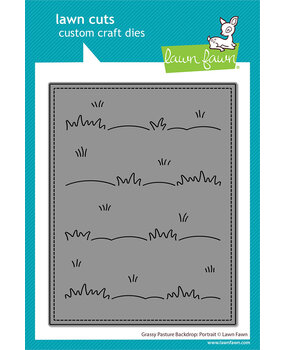 Lawn Fawn Grassy Pasture Backdrop Portrait Stand-Alone Die (LF4143) Lawn Fawn Grassy Pasture Backdrop Portrait Stand-Alone Die (LF4143)