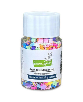 Lawn Fawn Rainbow Star Clay Pieces Tiny Treasures (LF4161)