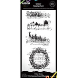 Arden Creative Studio Maker Series 4x8 Inch Clear Stamp Set Christmas Carol Clusters by Katie Pertiet (ACSCS0032)