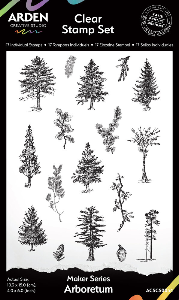 Arden Creative Studio Maker Series 4x6 Inch Stamp Set Arboretum by Katie Pertiet (ACSCS0033) Arden Creative Studio Maker Series 4x6 Inch Stamp Set Arboretum by Katie Pertiet (ACSCS0033)