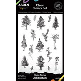 Arden Creative Studio Maker Series 4x6 Inch Stamp Set Arboretum by Katie Pertiet (ACSCS0033)