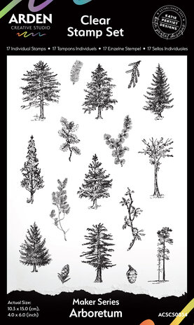 Arden Creative Studio Maker Series 4x6 Inch Stamp Set Arboretum by Katie Pertiet (ACSCS0033) Arden Creative Studio Maker Series 4x6 Inch Stamp Set Arboretum by Katie Pertiet (ACSCS0033)