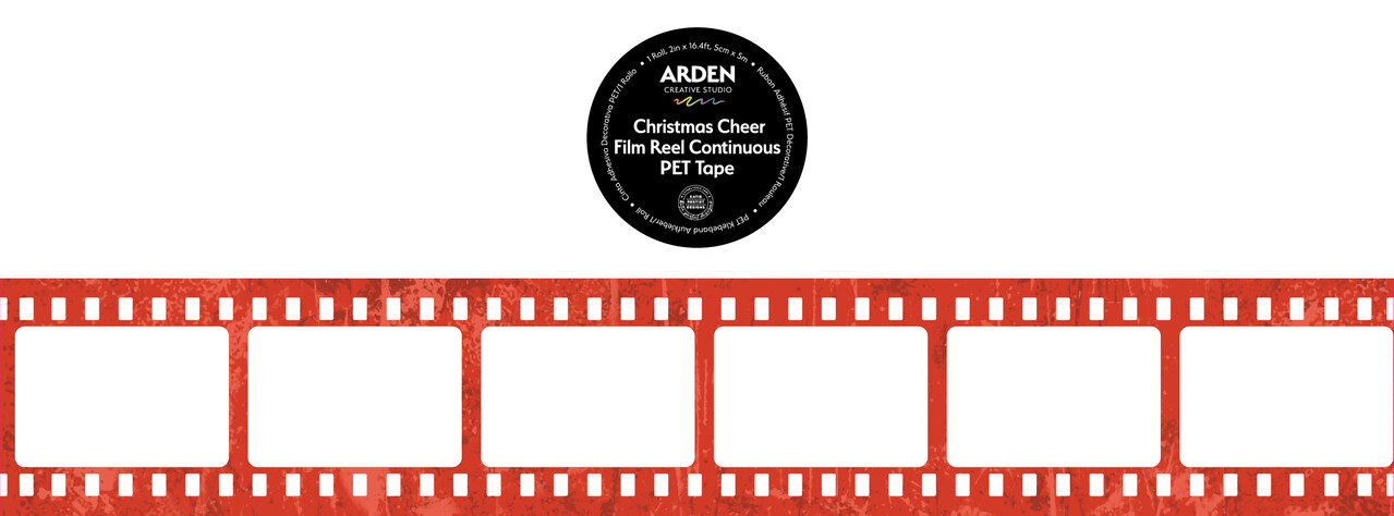 Arden Creative Studio Christmas Cheer PET Tape Film Reel Continuous (5cmx5m) by Katie Pertiet (ACSCT0009) Arden Creative Studio Christmas Cheer PET Tape Film Reel Continuous (5cmx5m) by Katie Pertiet (ACSCT0009)