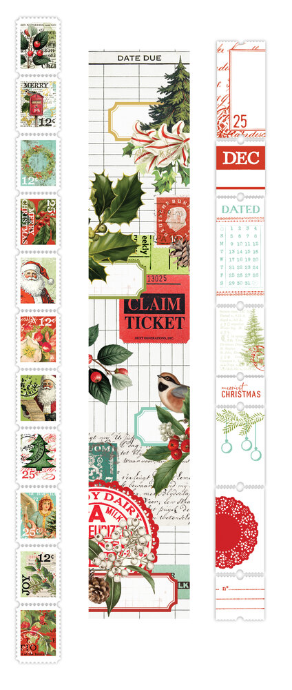 Arden Creative Studio Christmas Cheer Ephemera Rolls (3pcs) by Katie Pertiet (ACSER0002) Arden Creative Studio Christmas Cheer Ephemera Rolls (3pcs) by Katie Pertiet (ACSER0002)