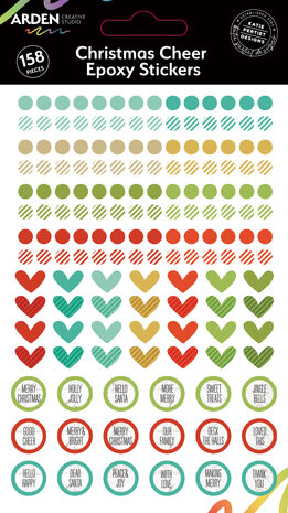 Arden Creative Studio Christmas Cheer Epoxy Stickers (158pcs) by Katie Pertiet (ACSES0002) Arden Creative Studio Christmas Cheer Epoxy Stickers (158pcs) by Katie Pertiet (ACSES0002)
