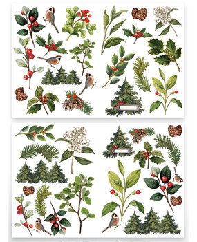 Arden Creative Studio Christmas Cheer Laser Cuts Foliage (42pcs) by Katie Pertiet (ACSLC0010)