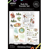 Arden Creative Studio Christmas Cheer 6x8 Inch Rub-On Transfer Set by Katie Pertiet (ACSRO0011)