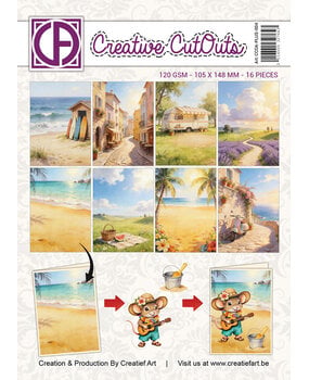 Creatief Art A Mice Vacation A6 Collage Paper Pad Cretive CutOuts (CCOA-PLUS-004)