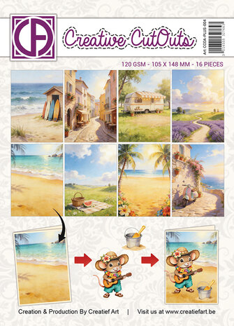 Creatief Art A Mice Vacation A6 Collage Paper Pad Cretive CutOuts (CCOA-PLUS-004) Creatief Art A Mice Vacation A6 Collage Paper Pad Cretive CutOuts (CCOA-PLUS-004)