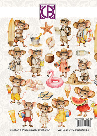 Creatief Art A Mice Vacation Die-Cuts Creative CutOuts (23pcs) (CCODC-PLUS-004) Creatief Art A Mice Vacation Die-Cuts Creative CutOuts (23pcs) (CCODC-PLUS-004)