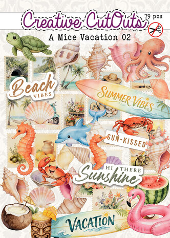 Creatief Art A Mice Vacation 02 Die-Cuts Creative CutOuts (79pcs) (CCODC-PLUS-005) Creatief Art A Mice Vacation 02 Die-Cuts Creative CutOuts (79pcs) (CCODC-PLUS-005)