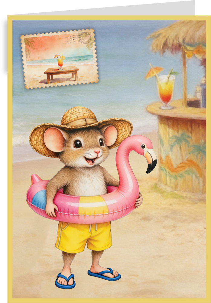 Creatief Art A Mice Vacation Card Kit (RE2530-0198) Creatief Art A Mice Vacation Card Kit (RE2530-0198)