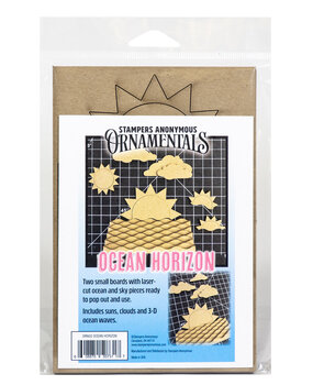 Stampers Anonymous Ocean Horizon Ornaments Chipboard (CBORN02)
